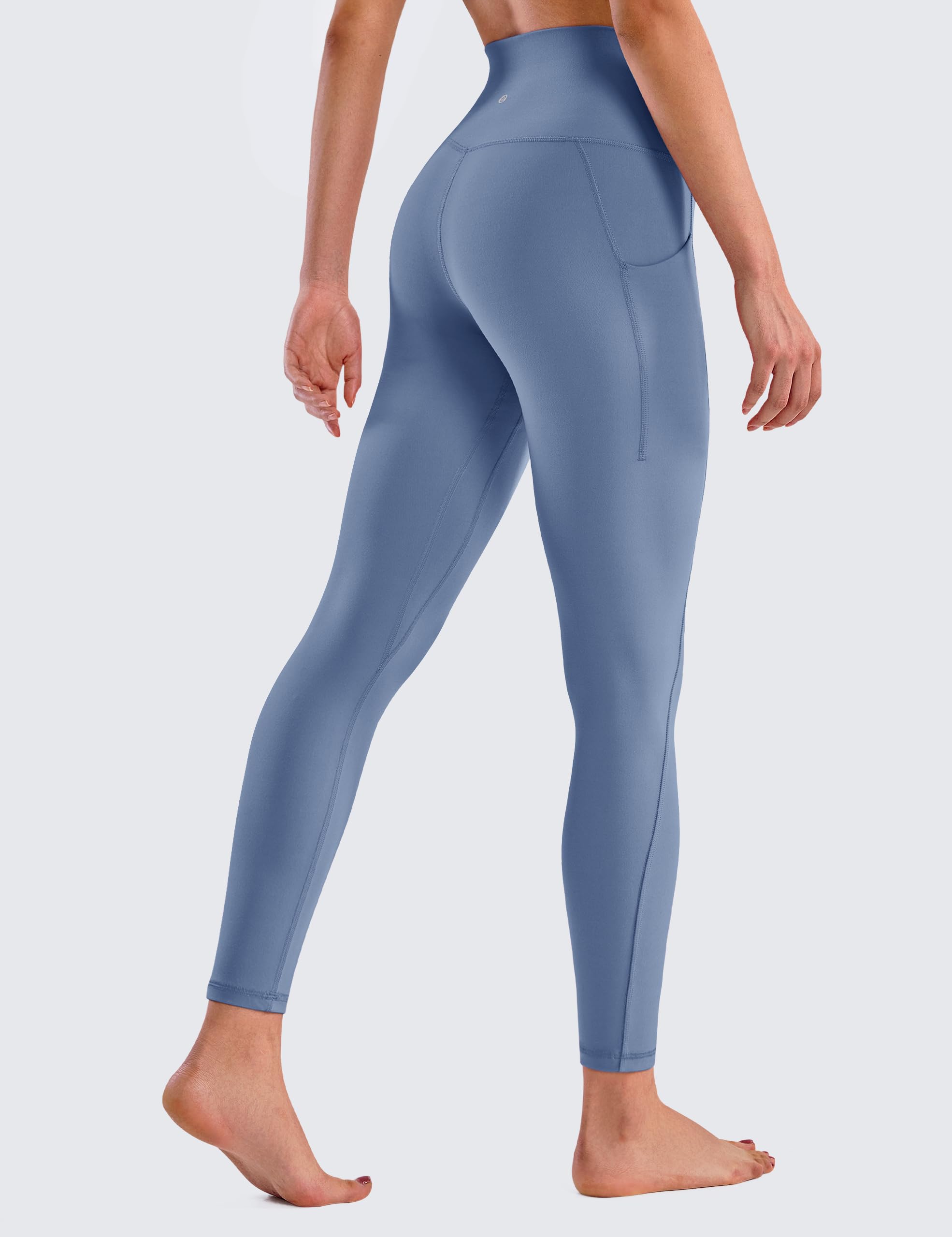 BAYDI Clouduxi, leggings sportivi da donna, a vita alta, 64 cm, opachi, da yoga, con tasche