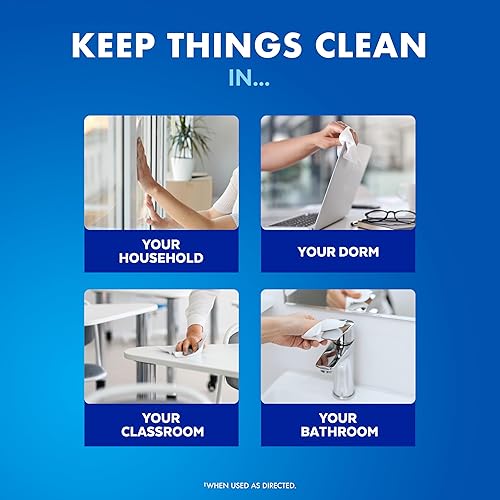 Miniatura 4 de Toallitas húmedas desinfectantes Lysol Paquete grande limón y flores de lima 240 toallitas húmedas 3 paquetes de 80 toallitas húmedas