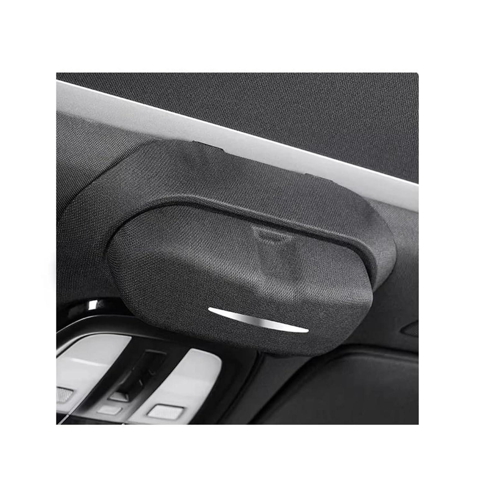 Soporte Gafas Coche para XC60 2018-2026 para S90 para V90 2016-2026 Estuche Gafas Coche Clip De Techo Almacenamiento Interior Gafas Sol Antirayones Soporte Gafas(White)