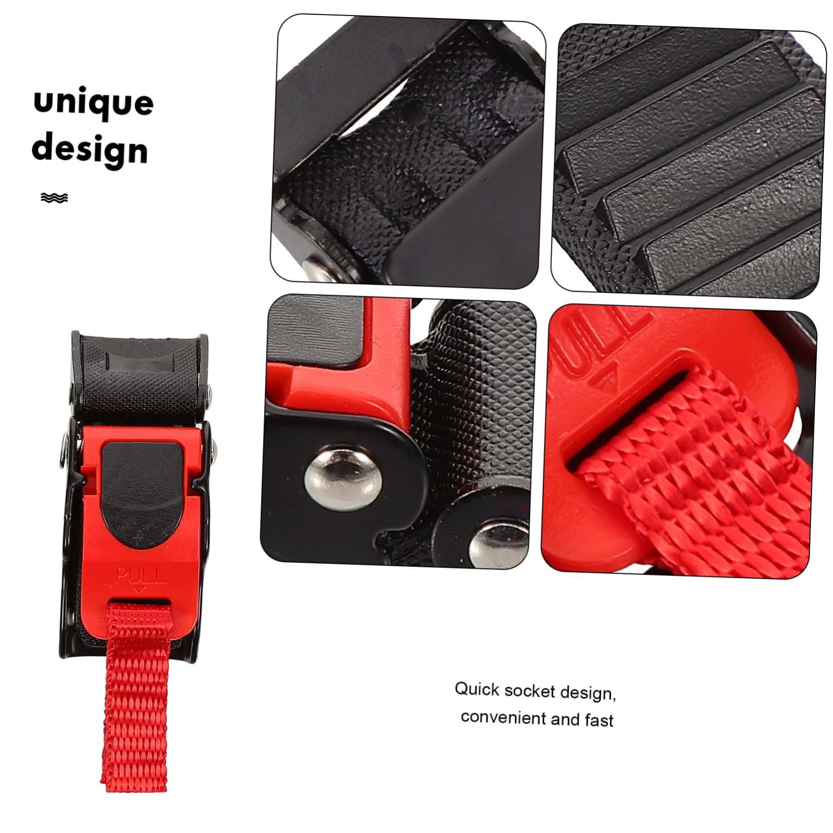 MUCKLILY 2pcs Buckle Ratchet Chip Strap Buckle Buckles Quick Chinstrap Straps Can Chin Strap Motorcycle Holder Universal Hook Motorcycle Helmets Pp Black