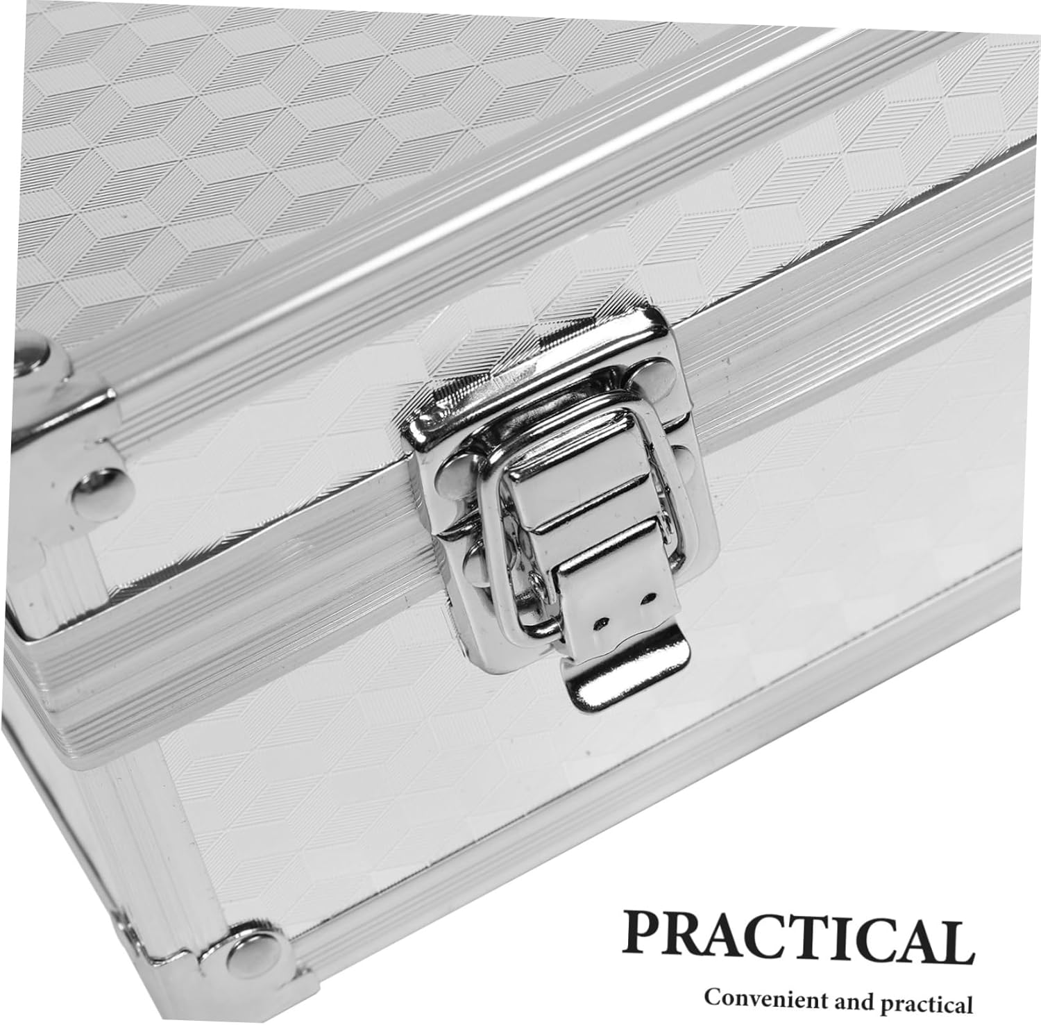 Lightweight Aluminum Alloy Storage Box with Shockproof Foam Ergonomic Handle for Ktv Performance Protects Two Mics with Enhanced Impact Resistance