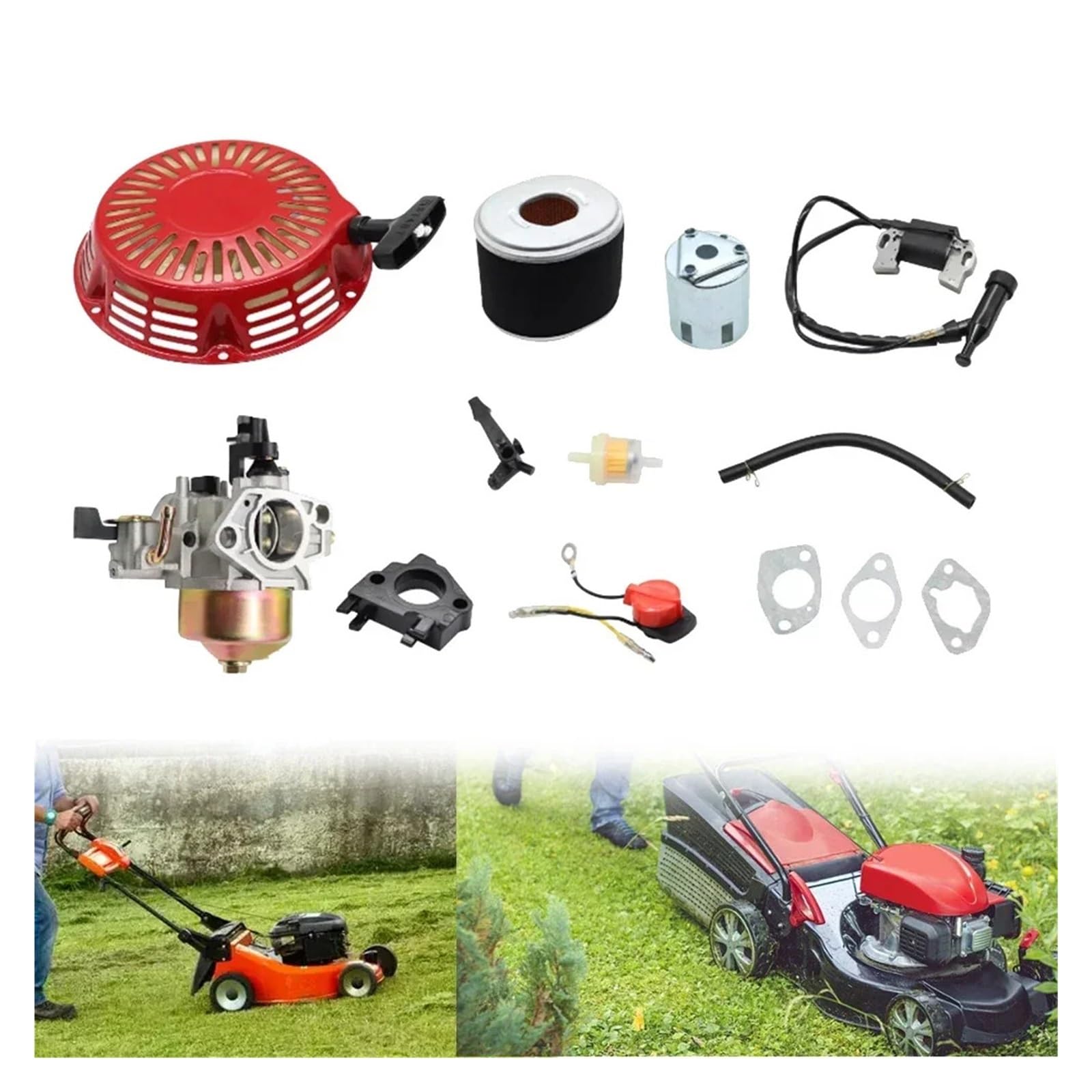 1set Motorwartung Vergaser Kit Vergaser Pull Starter Kit Motorleistung Komplettset Motorkompatibilität