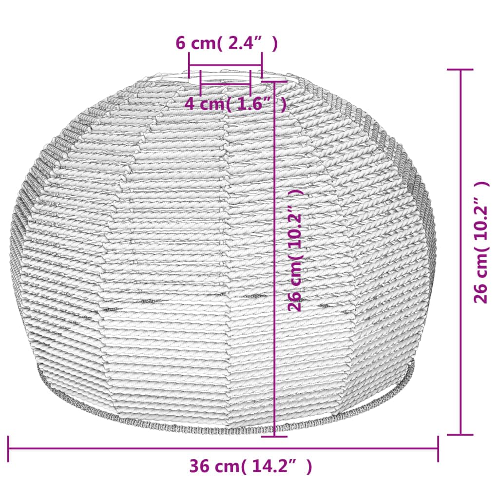 Pantalla de lámpara de 36 x 26 cm de diámetro para lámpara colgante, lámpara colgante de repuesto de hierro y cuerda de papel, casquillo E27, diseño bohemio para salón, dormitorio, comedor