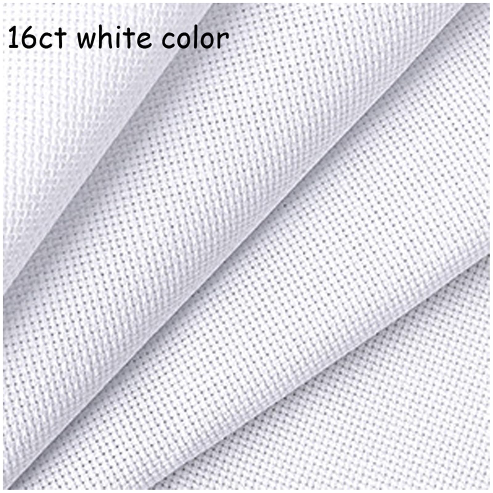 Tela Aida Tela de bordado color blanco 16 quilates, lienzo for punto cruz, tela Aida(200x150cm)