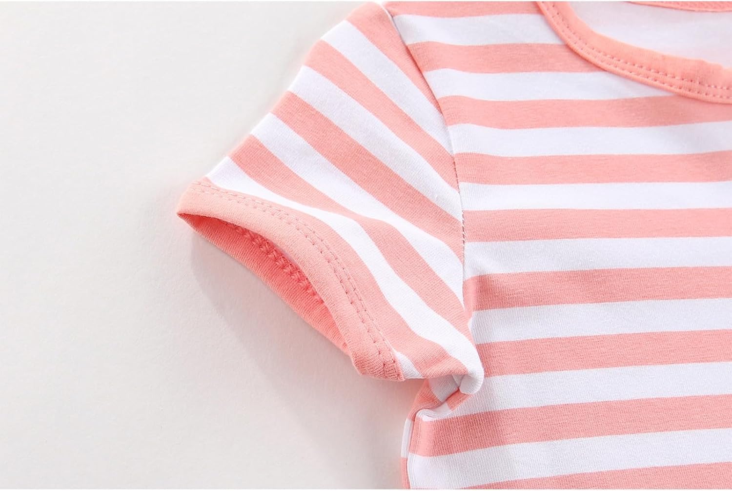 2 Pack Unisex Baby Short Sleeve Rompers 2 Way Zipper New Born One-Piece Jumpsuits 0-24Months Infant Outfits - Image 3