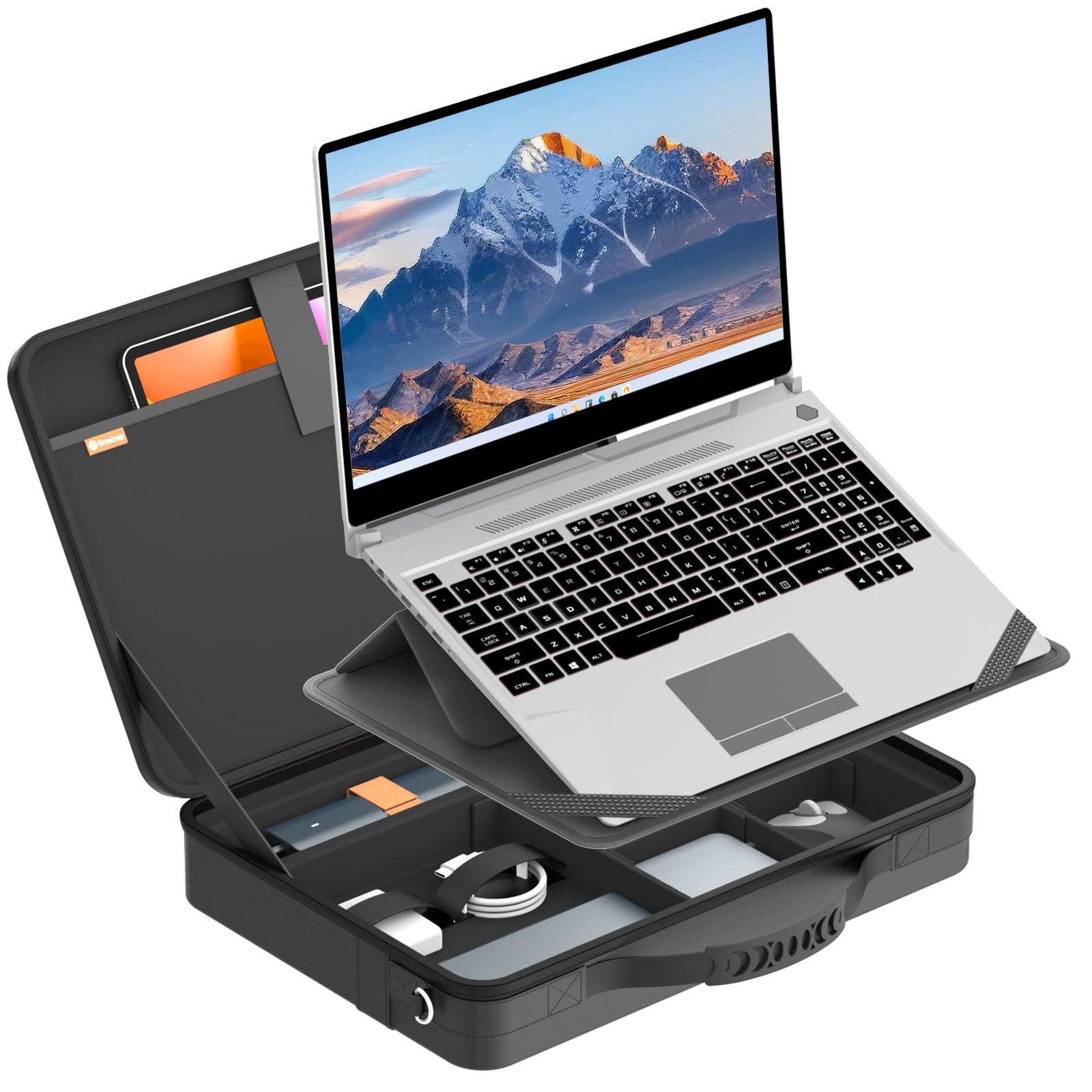 Smatree A488S Custodia protettiva rigida con supporto compatibile per MSI VenturePro 16 AI da 16", Apple MacBook Pro, Acer Swift X 16, HP ZBook 8 G1i 16