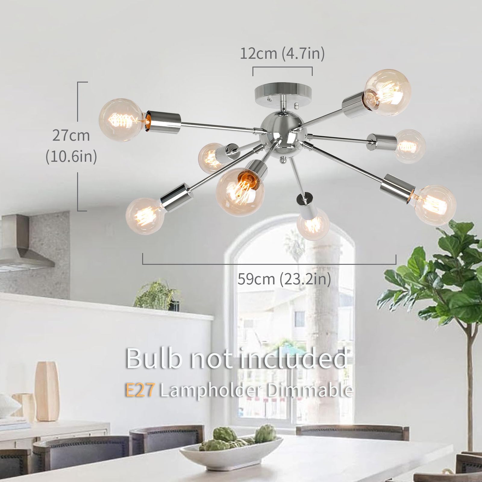 Sputnik hanglamp Evasion Gold - Lampen van