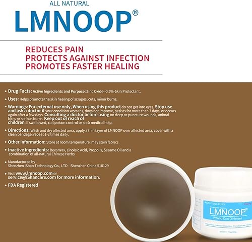 Miniatura 6 de LMNOOP Bed Sore Cream, Wound Healing Ointment Skin Repair Treatment Infection Protection First Aid Ointment for Bedsores & Pressure Sores Diabetic