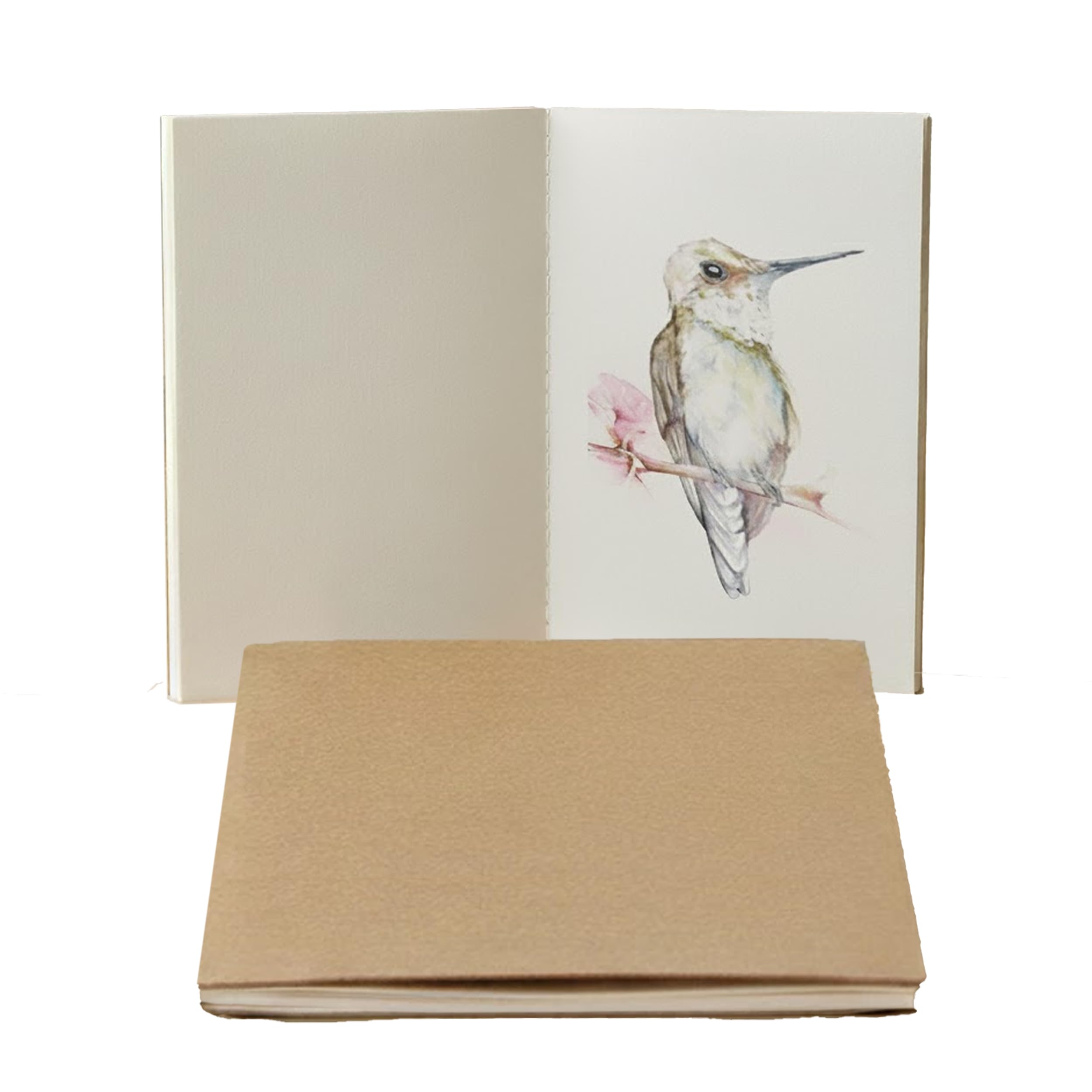 Wanderings A5 Watercolour Paper Inserts with Deckle Edge for Refillable Travelers Notebook | 16.5 x 22 cm | 2 Booklets, 40 Pages (20 Double-Sided Sheets) | 300 GSM Travelers Notebook Refills