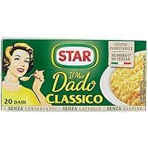 ‘STAR Il Mio Dado Classico, Ricco di Sapore, Verdure e Olio Extravergine d’Oliva, 20 Dadi, 200gr, senza conservanti, senza lattosio e senza glutine. Ottimo insaporitore per ogni ricetta.