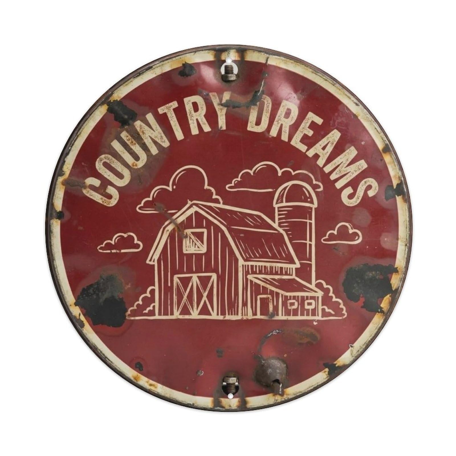 Retro Farm. Metal Tin Sign Plaque