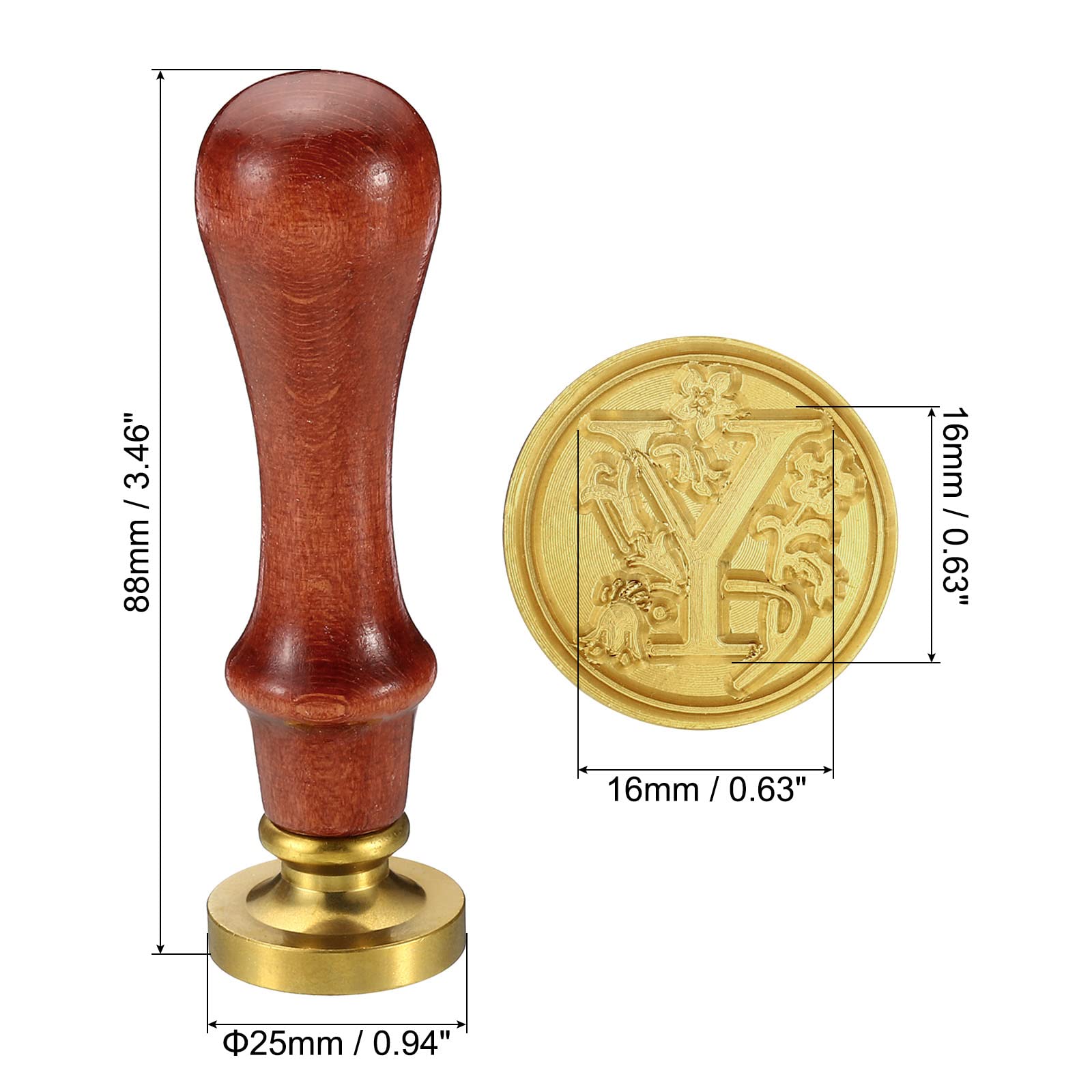 PATIKIL Alphabet Y Wax Seal Stamp - Image 2