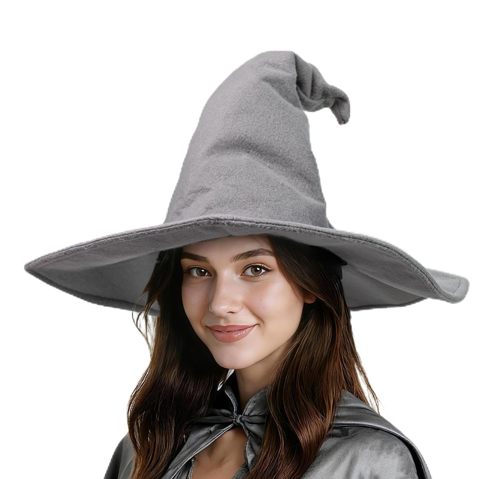 MiUWUU Witch Hat for Women Halloween Costume Cosplay Party Accessory Felt Material