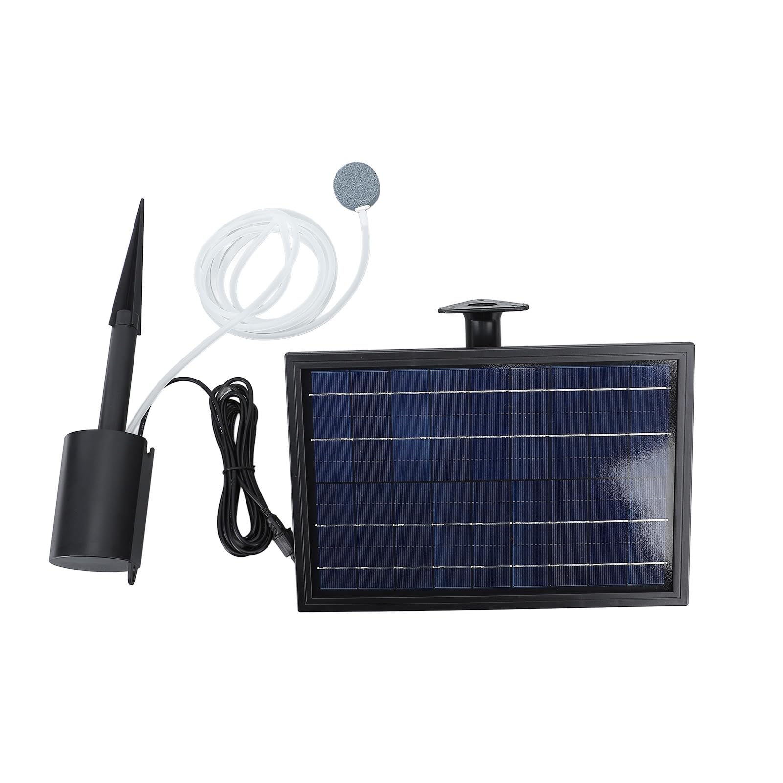 Solar-Teichbelüfter-Sauerstoffpumpe, Effiziente Sauerstoffversorgung, Solar-Luftpumpe mit 10 V 8 W Solarpanel, Einstellbarer Luftstrom, IP64 Wasserdicht für Kleine Aquarien,