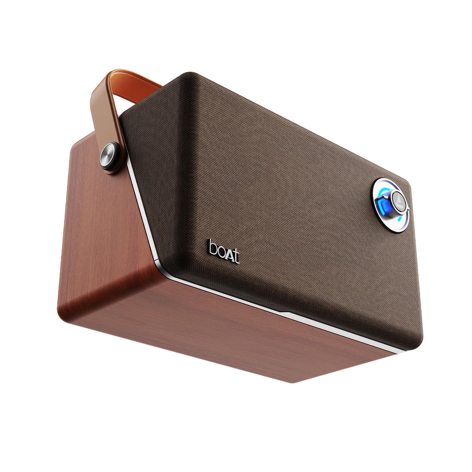 boAt Stone Majestic Bluetooth Speaker w/ 90W Signature Sound, 6 Hours Playtime, Dual Full Range Drivers + Built-in Subwoofer, Dual EQ Modes: Movies & Music(Vintage Brown)