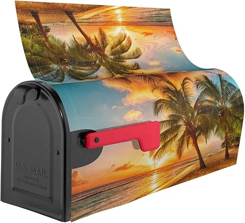 Miniatura 15 de Funda magnética impermeable para buzón de buzón de flores rústicas, pájaros y mariposas, decoración de buzón de 21 x 18 pulgadas Flores Rústicas