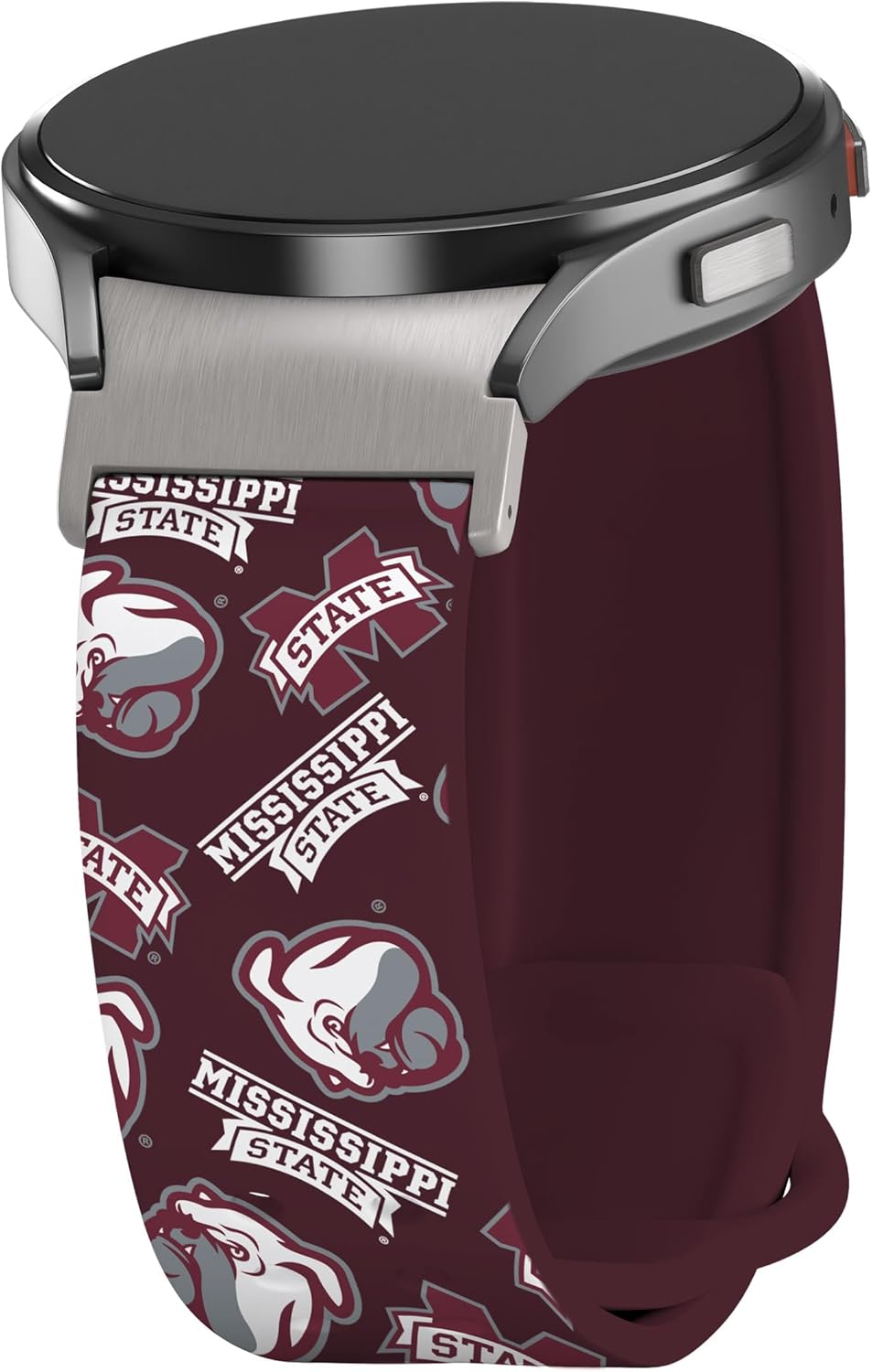 Affinity Bands Mississippi State Bulldogs HD Fitted Watch Band Compatible with Samsung Galaxy Watch 4-7 (Short Scattered)