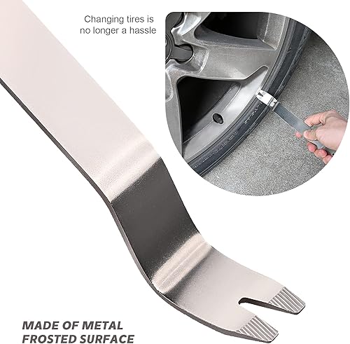 Miniatura 7 de FOSHIO Herramienta de extracción de molduras de metal, herramienta de palanca de extracción automática de sujetadores, fácil extracción del panel de