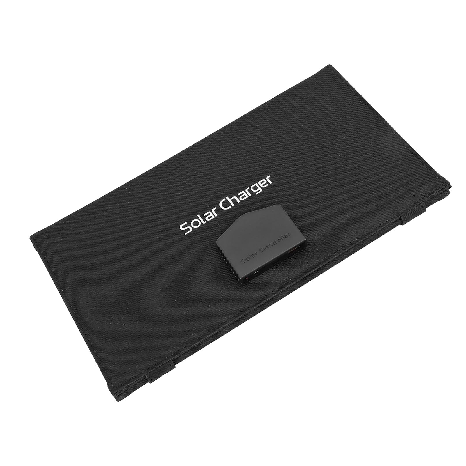 EMUKOEP Leichtes 30-W-18-V-Solarpanel-Ladegerät, Faltbares Design für Einfache Lagerung und Transport, USB-5521DC-Typ-C-Steckdosen für Reisende (Schwarz)