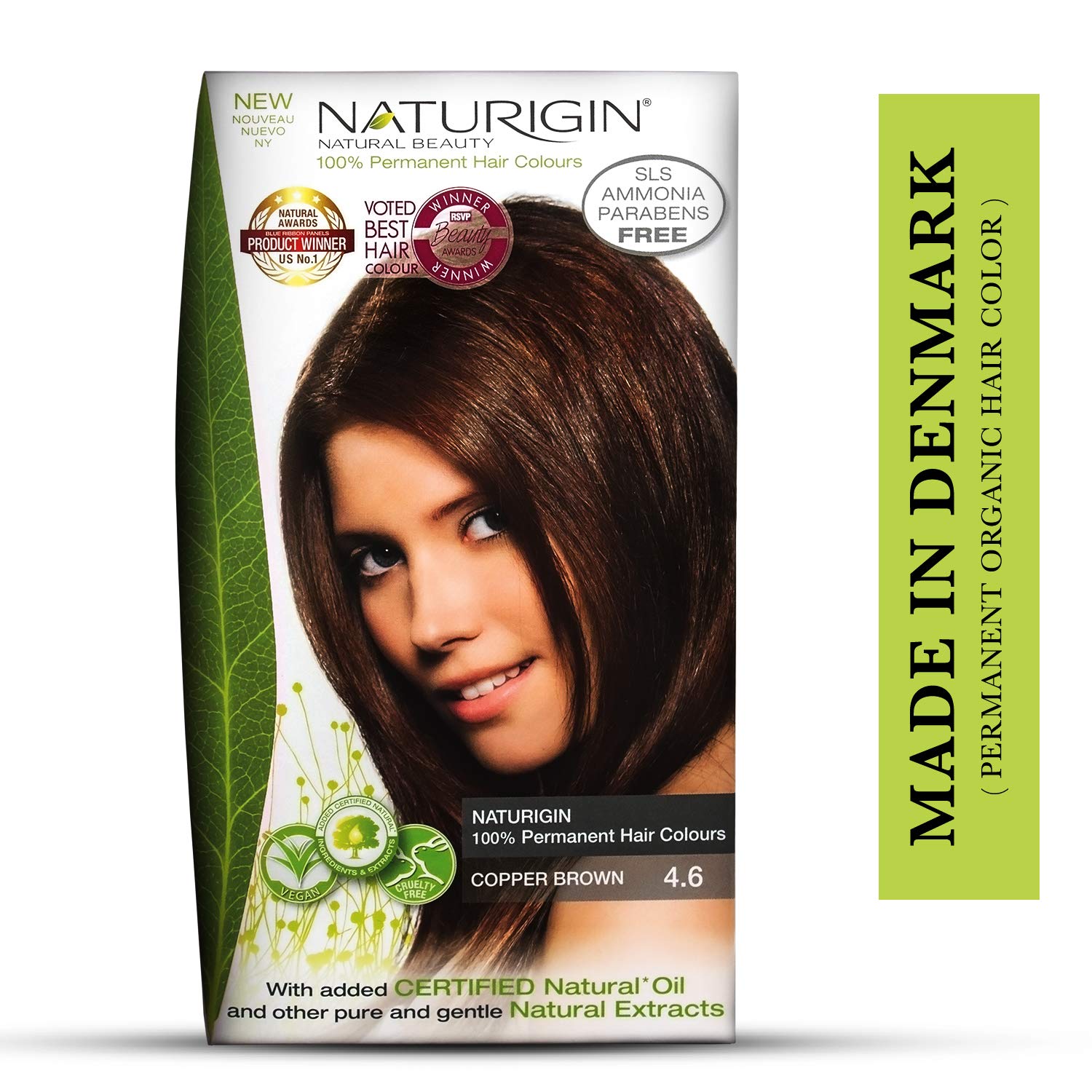 Naturigin Organic Beauty Permanent Hair Colour 115ml (Pack of 1, Copper Brown 4.6)-image-42