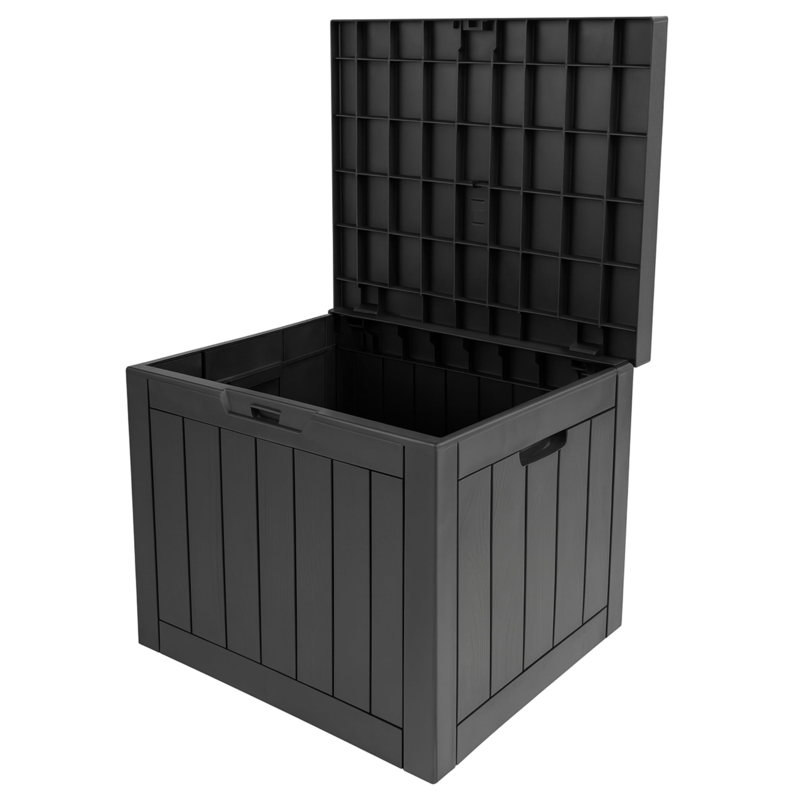 Durabull Outdoor Storage Box, Weather-Resistant Plastic Garden Organiser, Large Capacity Container in Black and Brown, Patio Cushion Storage 120L (Taupe) — view 4