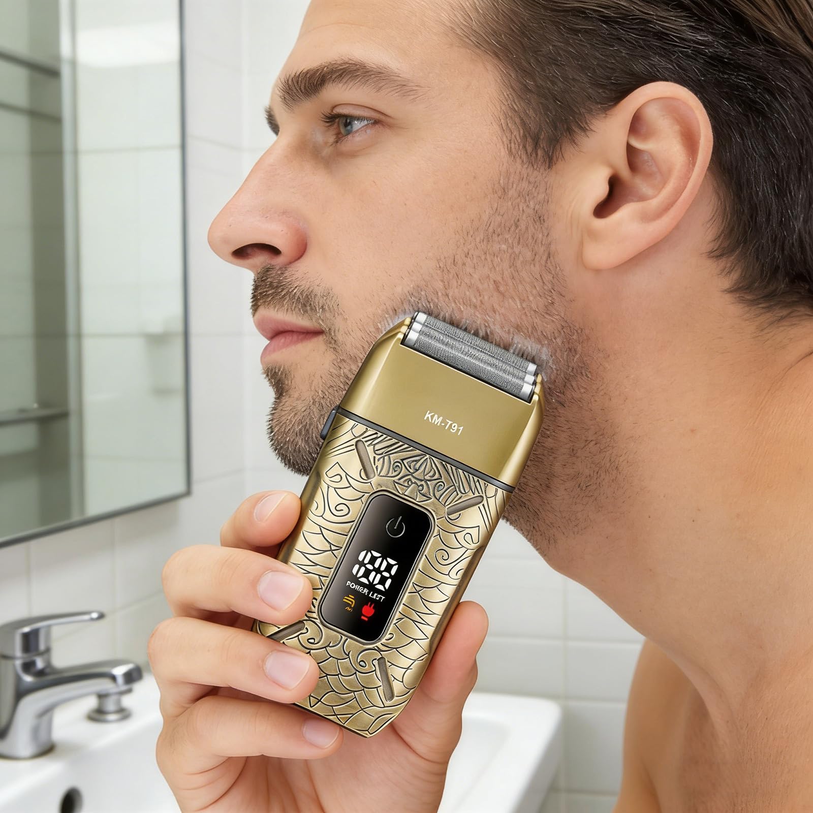 Ricaricabile Lavabile Barba Trimmer Trimmer Rasoio Elettrico Uomini Rasoio per Outdoor Casa Viaggio Campeggio Portatile Elettrico Uomini Rasoio