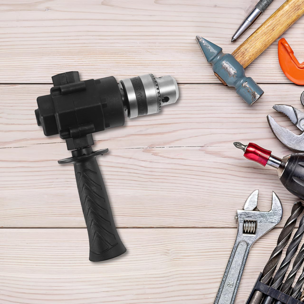 Uonlytech Right Angle Drill Attachment Impact Driver Bit Holder for Tight Spaces 90 Degree Screwdriver Attachment for Furniture Assembly Electric Screwdriver Accessory 6.29 X 4.72 X 3.14 in