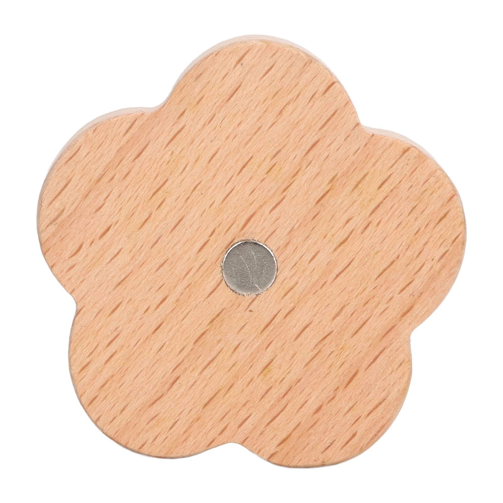 Difusor de aceite esencial con forma de flor de ciruela, difusor de madera de haya natural para coches, oficinas, dormitorios y estudios de yoga con clip compacto
