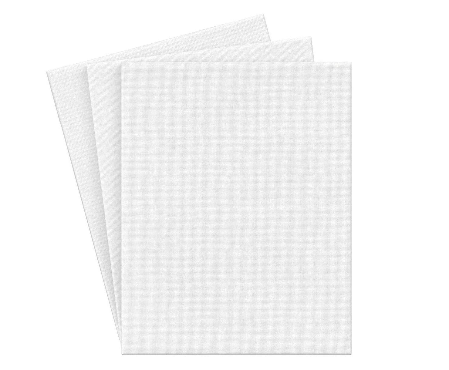 BPA Stretched White Blank Canvas A3 11.7 x 16.5 in (Pack of 3), Primed Cotton, for Painting, Acrylic Pouring, Oil Paint & Wet Art Media, Canvases for Artist, Hobby Painters & Beginner