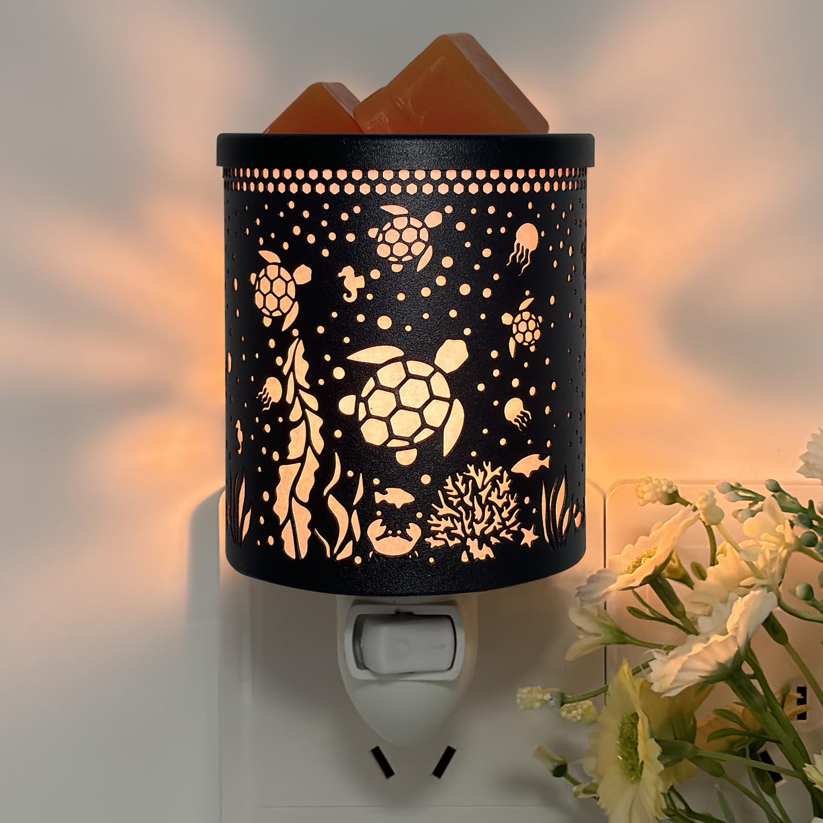 kaakuuki Plug in Wax Warmer?Candle Wax Warmer for Scented Wax melt Warmer?Electric Wax Burner as Gifts for Mom Grandma Women?Sea Turtle?…