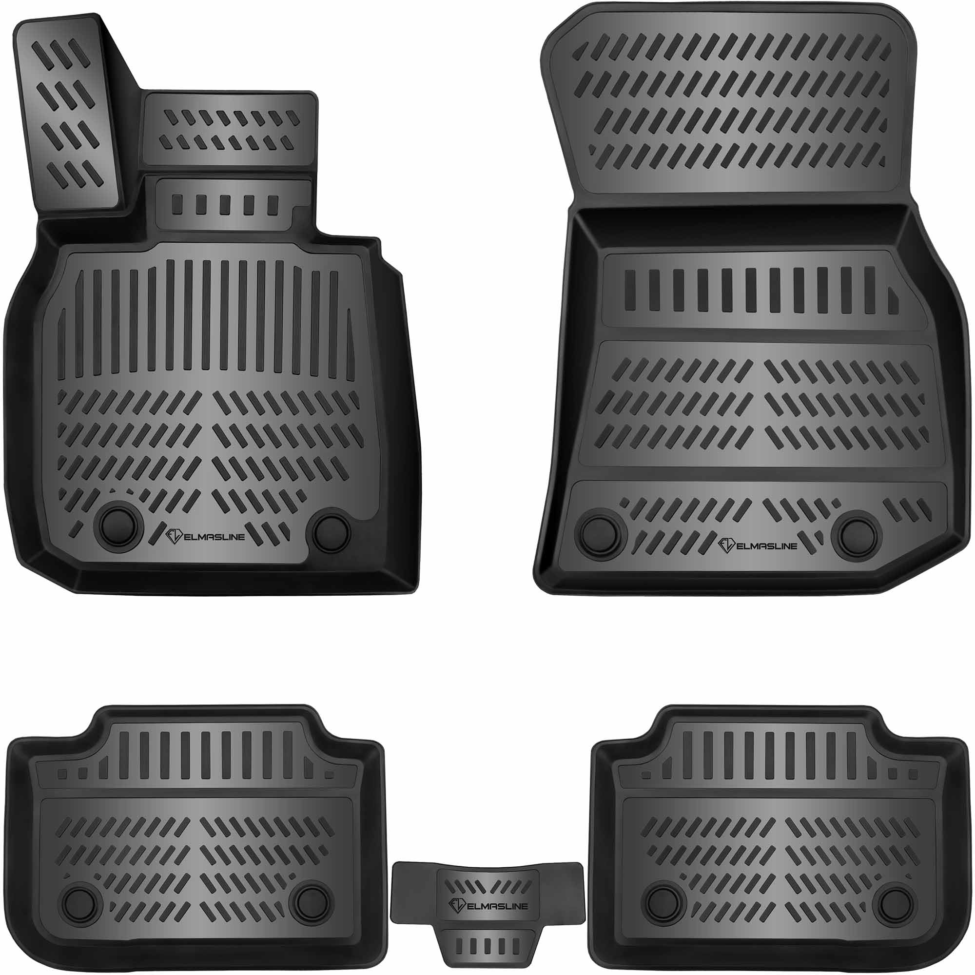 ELMASLINE 3D Gummimatten für BMW iX3 2026-2027 [NA5] | Fußmatten Zubehör