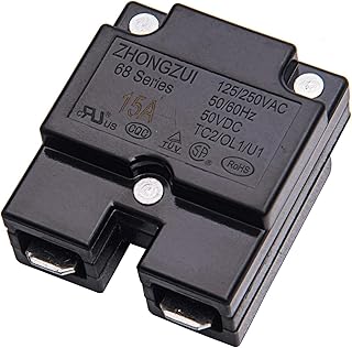 weelye 2Pcs 15A 125/250Vac 50Vdc Automatic Reset Relay Thermal Switch Circuit Breaker Current Overload Protector for Children Riding Electric Car Accessories