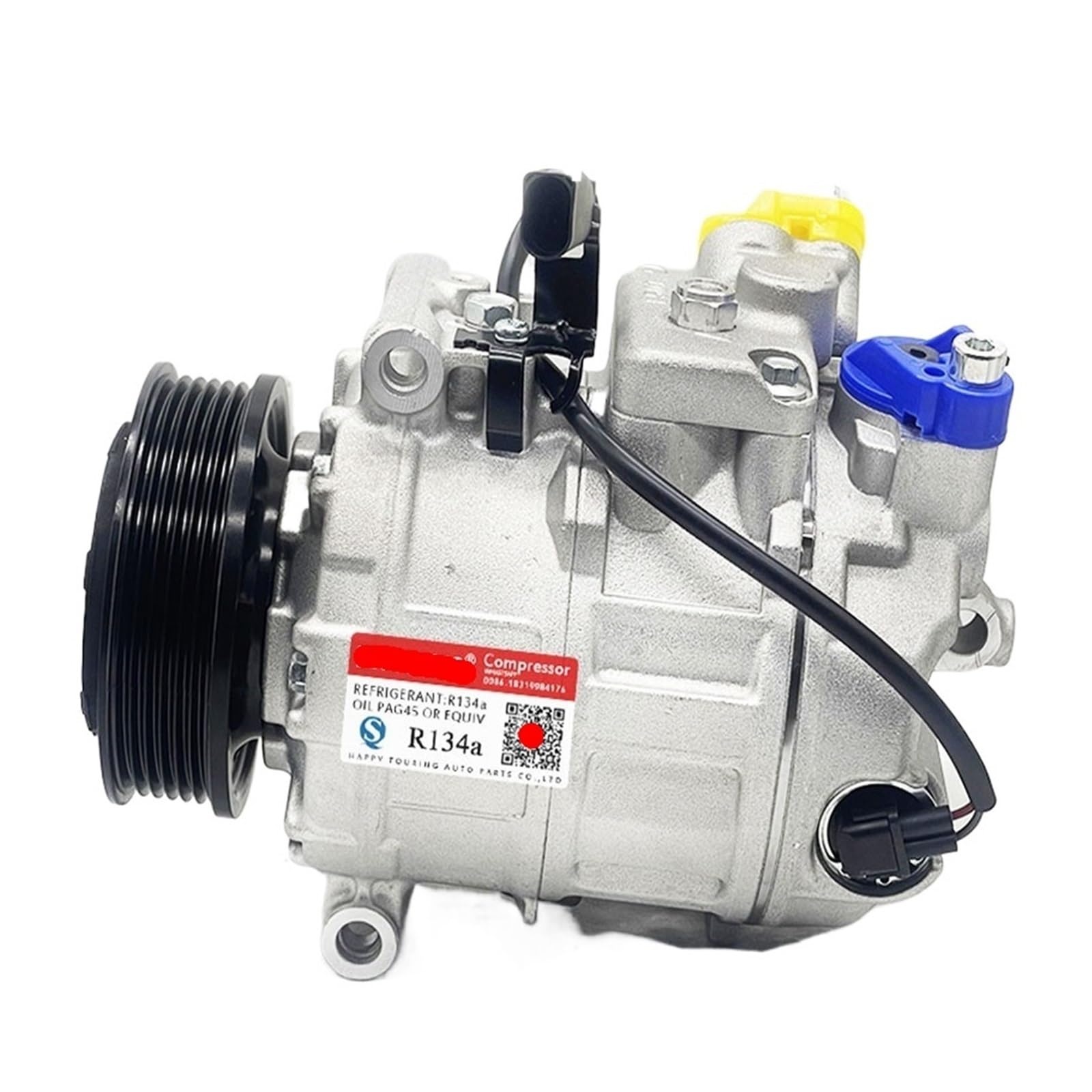 Car AC Compressor,Compatible For VW，Transporter T5 Multivan Amarok 7E0820803 7E0820803F 7E0820803J 7E0820803A，A/C Compressor Assembly
