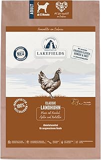 Lakefields Premium Dry Dog Food, Chicken 68%, 2.5 kg, Grain-Free Dry Food for Adult Dogs, Food Grade Ingredients, Fennel Carrots and Potatoes, Gently Baked product image