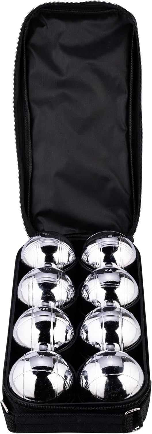 Weible Spiele Engelhart 8 Boules Set in Zip Bag/Petanque