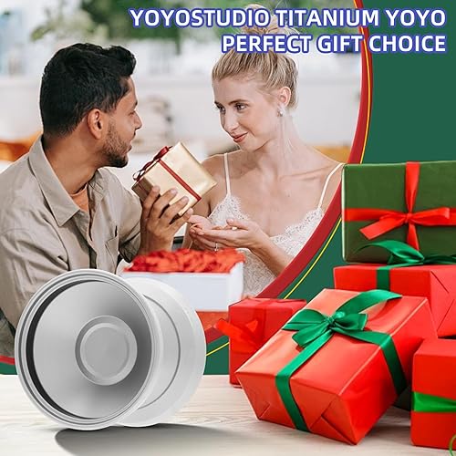 Miniatura 5 de Yoyo Yoyo profesional de acero inoxidable 304 que no responde, trucos de metal Yo yos para adultos jugadores avanzados, Yoyo para niños de 8 a 12