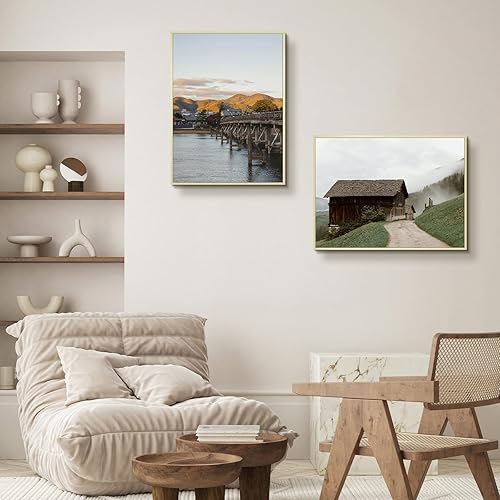 Vista 30 de Frametory, Marco de fotos de aluminio de 18 x 24 pulgadas, parte delantera de cristal real, para fotos de 18 x 24 pulgadas, para pared, marco