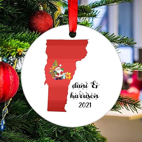 Miniatura 5 de Adorno del estado de Vermont Recién casado, New House University, graduado, primer año en la universidad, recién mudado, adorno de trabajo