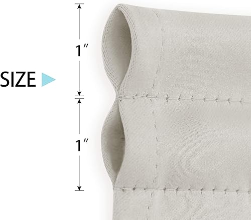 Miniatura 12 de Deconovo Cortina opaca de Navidad para puertas de vidrio y luces laterales, panel de privacidad con aislamiento térmico con doble bolsillo para