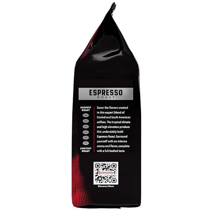 Community Coffee Dark & Bold Espresso Blend, Café en Grano, 11 oz, Pack de 6 miniatura 4