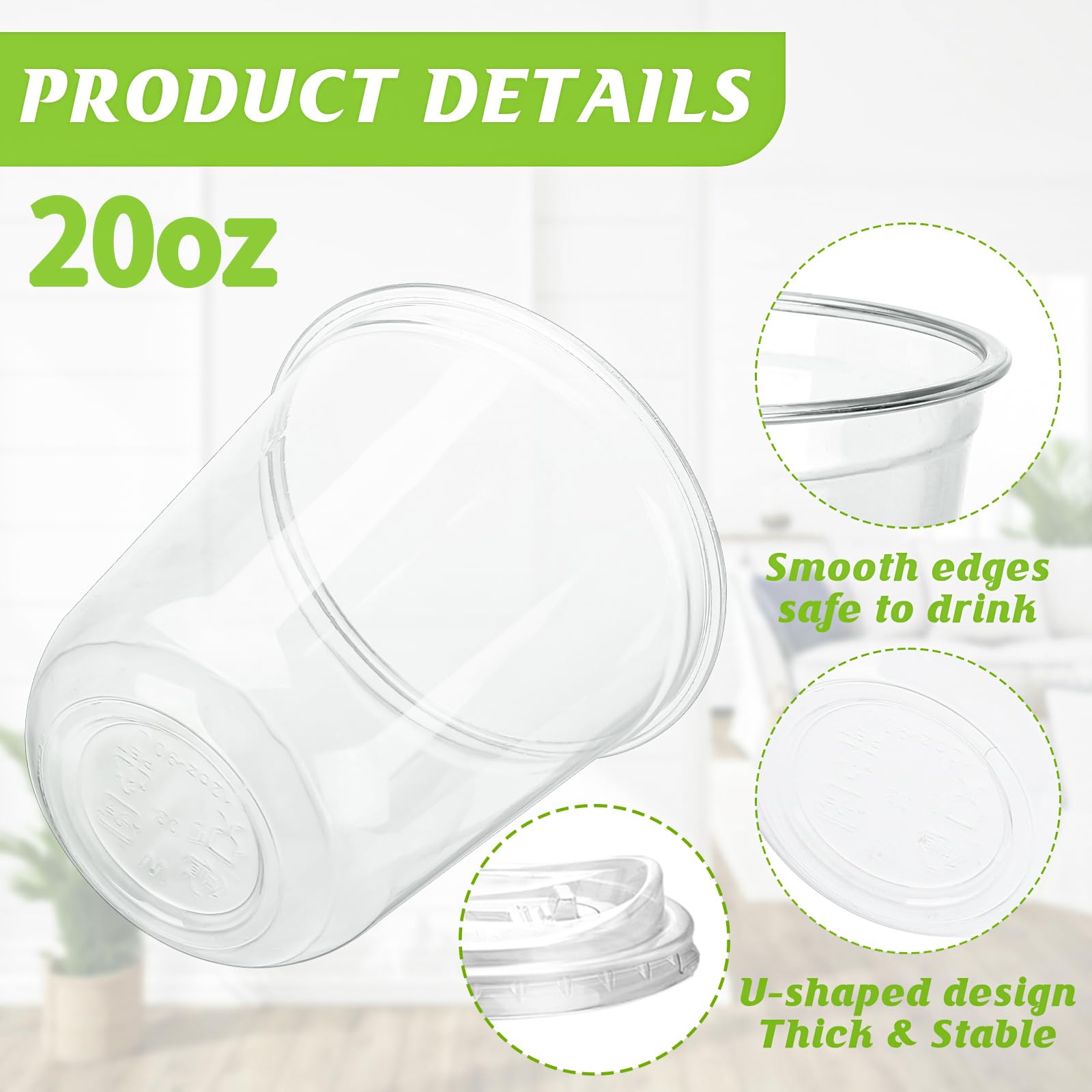 Lot De 50 Bols Réutilisables En Plastique Blanc 200 Ml BlissMart - Lavables, Pour Fêtes Et Quotidien - 8