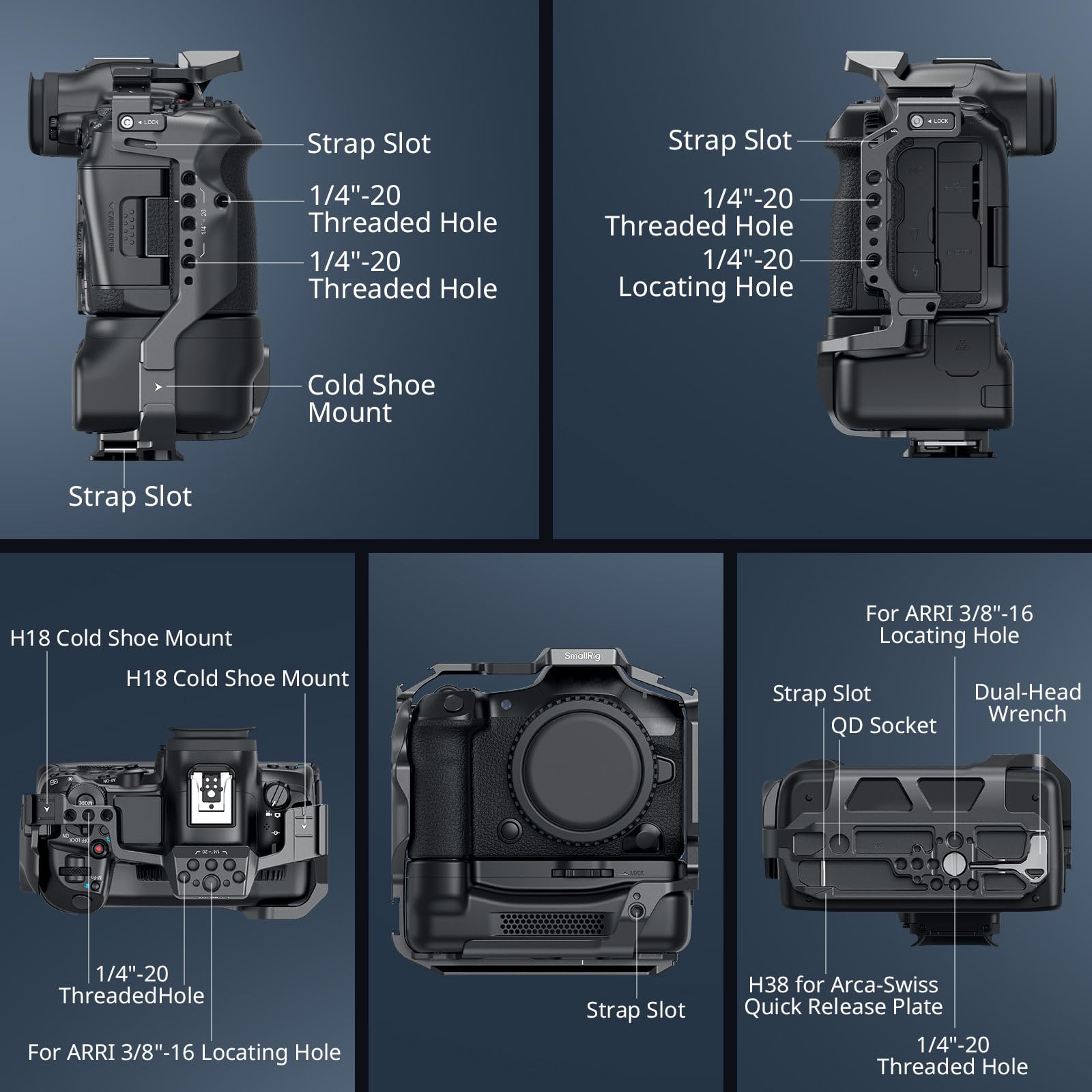 SMALLRIG Cage pour Canon R5 Mark II - 5092