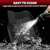 Vista 7 de LASFIT - Tapetes para Ford F250 y F350 2012-2016 sin palanca de cambio manual de tracción, protectores de TPE para todo clima, piso alfombrado