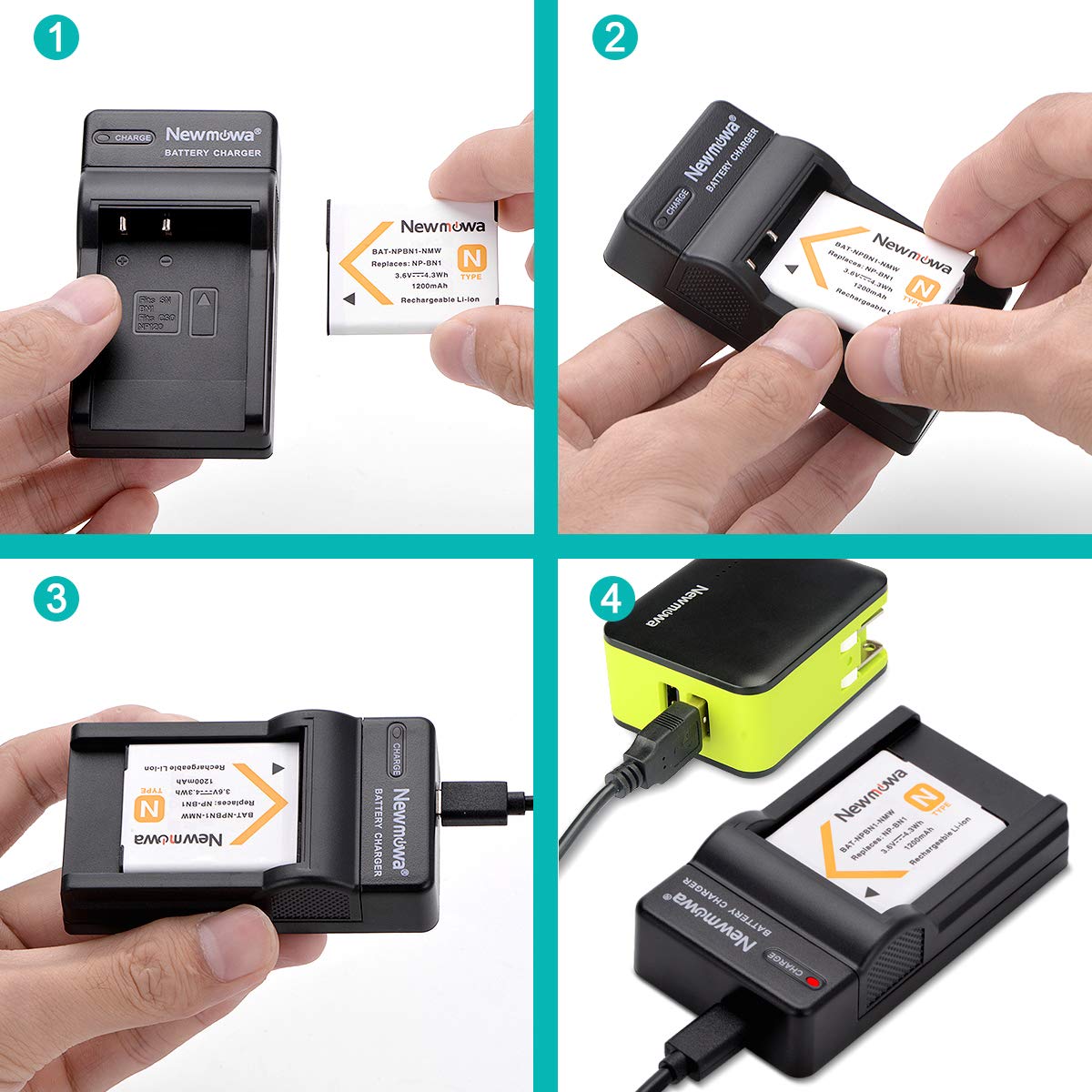 Rechargeable Li-ion Battery (2-Pack) for Sony Cybershot DSC-N1, DSC-N2, DSC-T20, DSC-T25 DSC-T100 Digital Camera