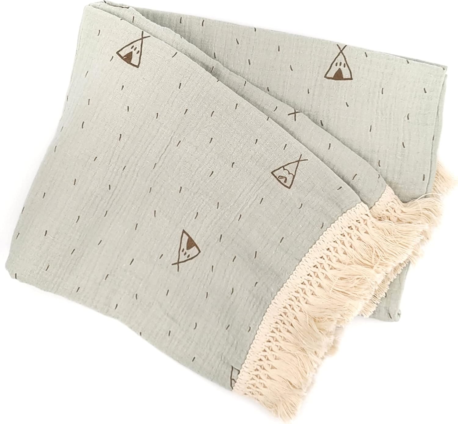 Swaddle Blanket, Tassel, Baby Blanket, Infant Blanket