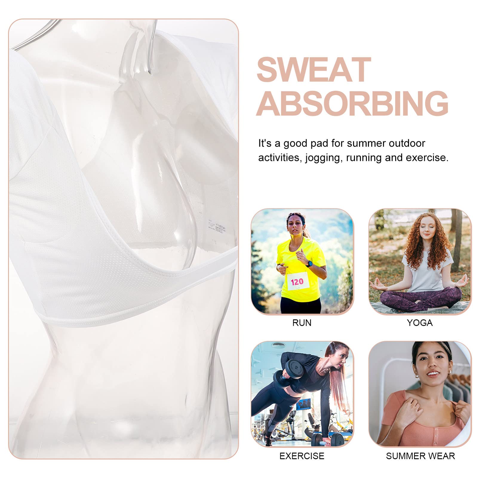 DOITOOL Gilet anti-transpiration respirant et lavable sous les aisselles pour femmes et filles