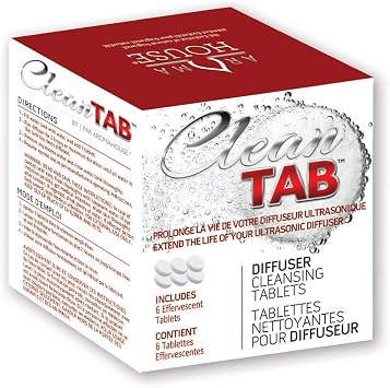 Aromatherapy Diffuser Clean Tabs - Cleansing Tablets Designed to Revitalize Your Ultrasonic Diffuser, 6 Count