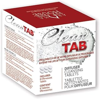 Aromatherapy Diffuser Clean Tabs - Cleansing Tablets Designed to Revitalize Your Ultrasonic Diffuser, 6 Count
