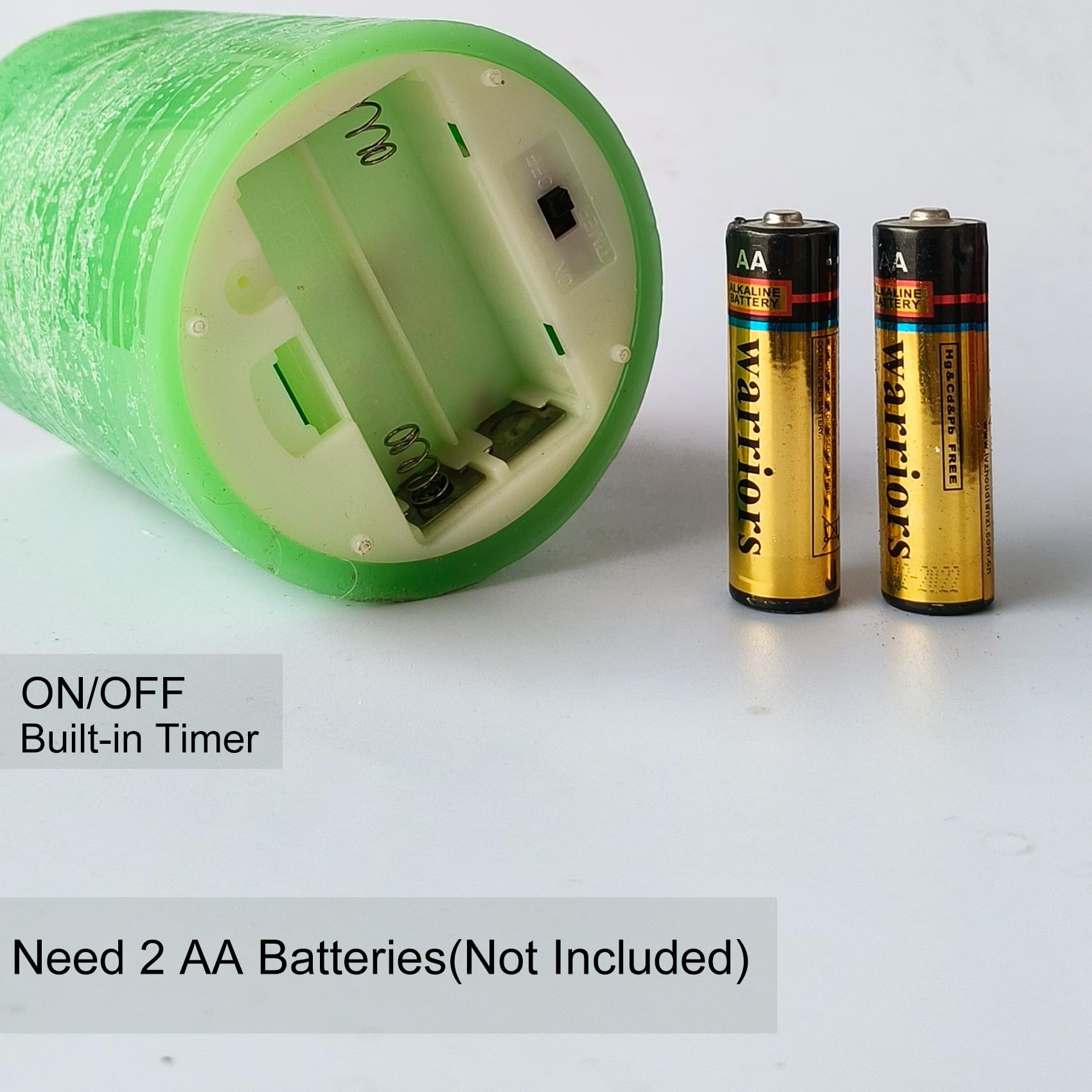 Flammenlose Echtwachskerzen, 3er-Set (D 7,6 cm x H 10,2 cm, 12,7 cm, 15,2 cm), batteriebetriebene LED-Kerze mit Timer, Heimdekoration, Stumpenlichter, flackernde Lichter, Hochzeitsfeier