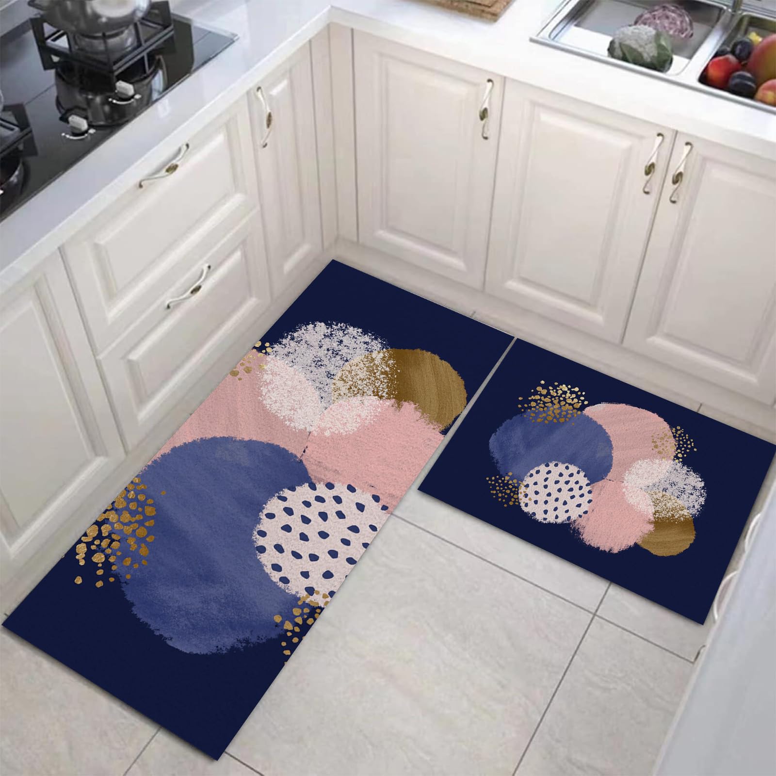 Tapis de cuisine antidérapant lavable et sécurisé lot de 2